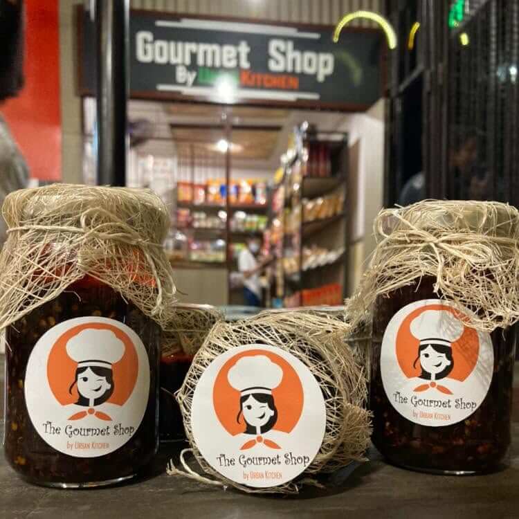Vinyl stickers on glass jars