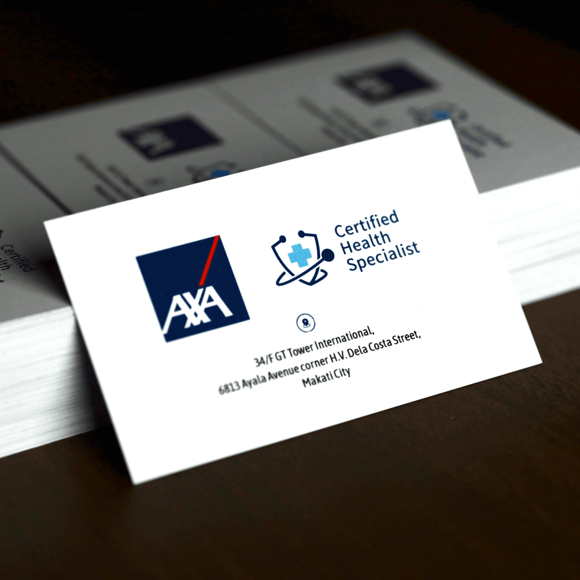 Business card print sample