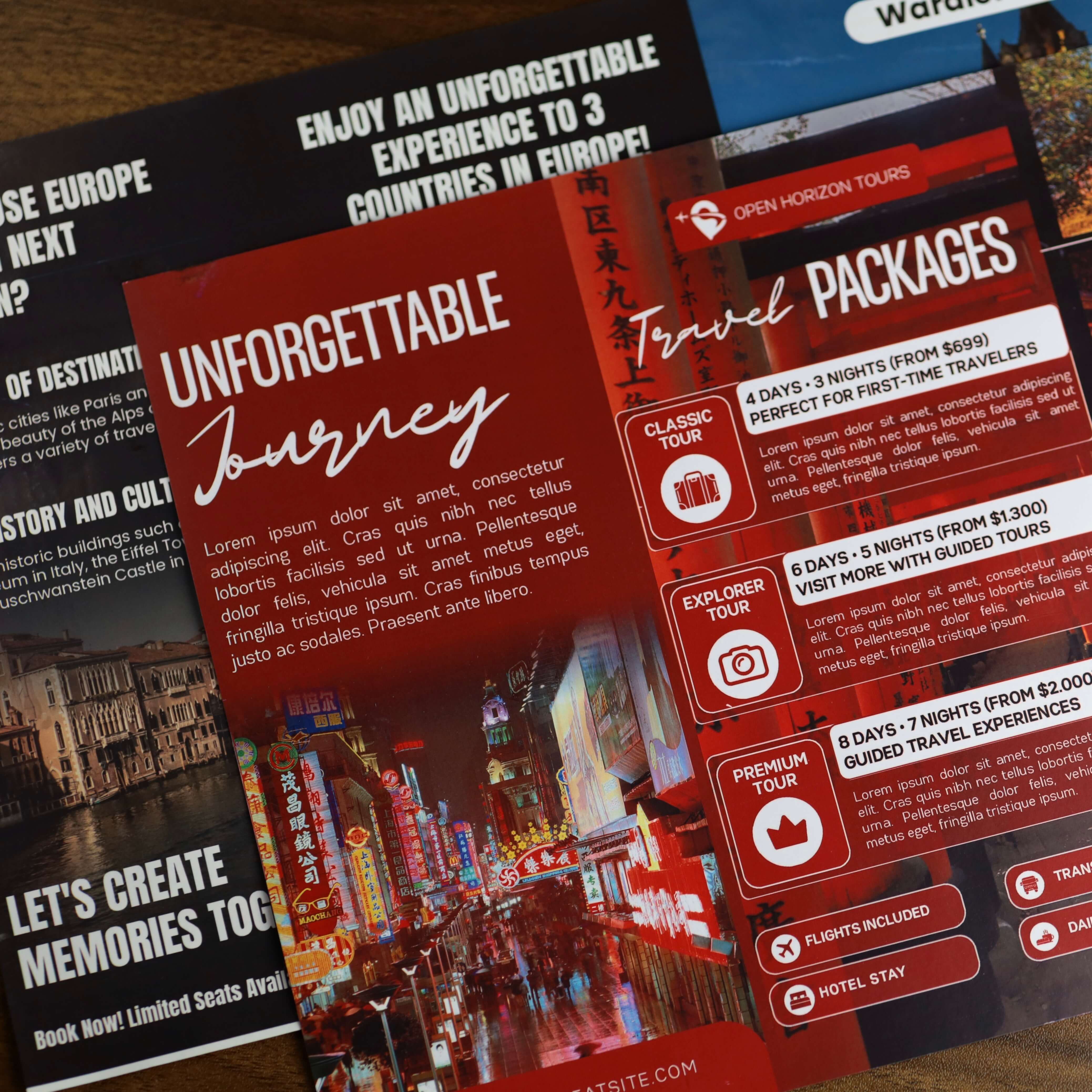 Flyer and brochure print sample